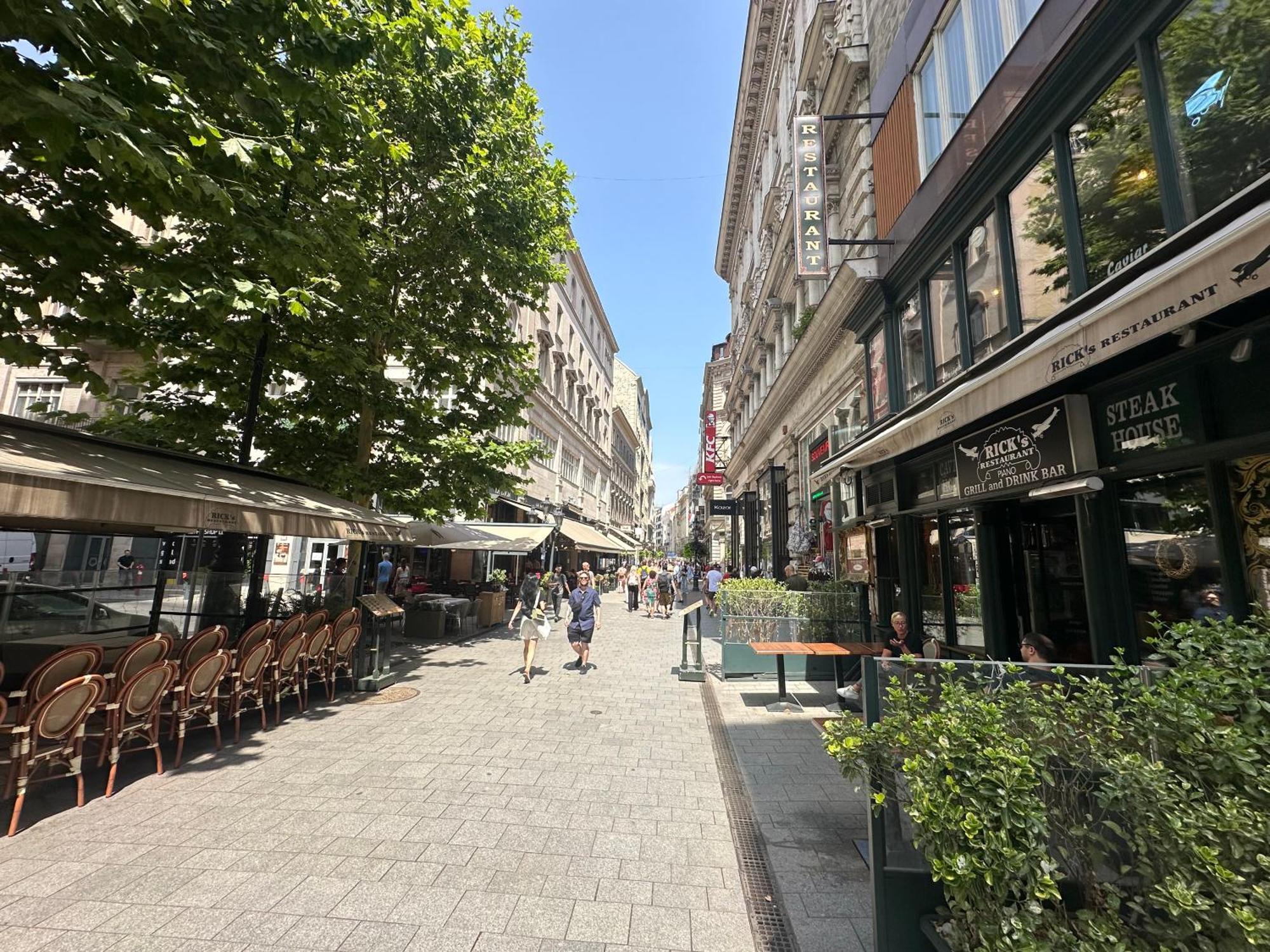 Bright Apartment In The Most Beautiful Street Of Budapest Vaci Street, Fashion Street Exterior foto